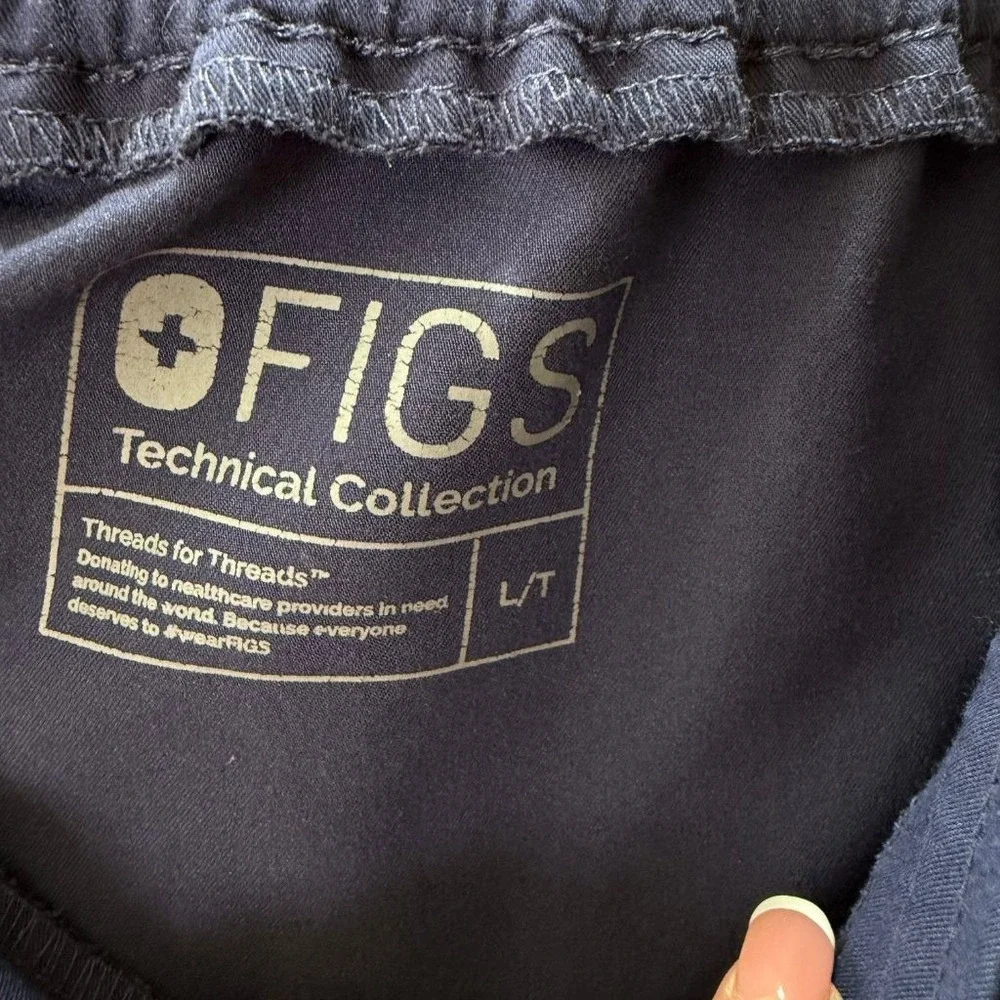 FIGS Technical Collection Mens Small Cargo Scrub Pants Drawstring Lot of 2